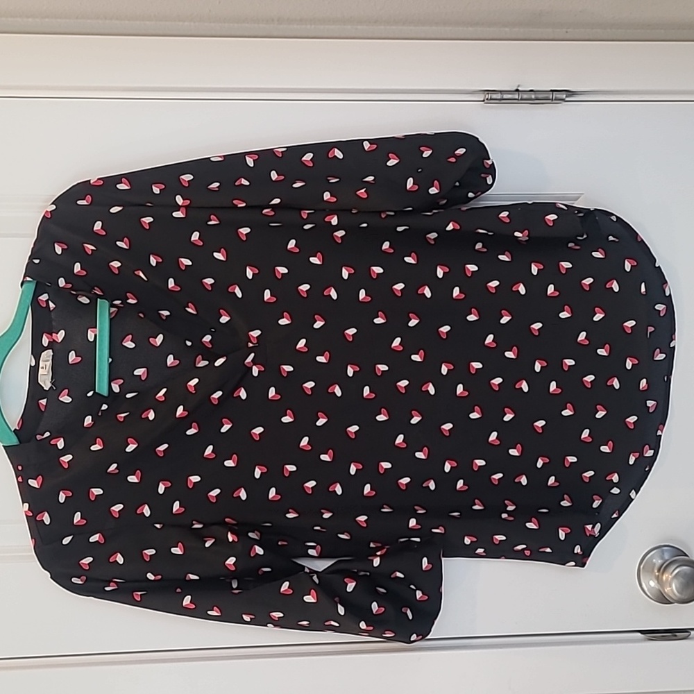 EUC Maison Jules 3/4 Satin Blouse
